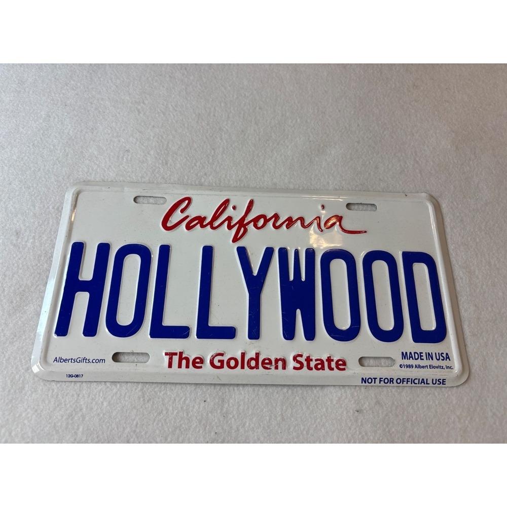 California HOLLYWOOD The Golden State Licens Souvenir Made‎ in USA